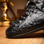 Marco Di Milano Nilo Nile Crocodile Derby Black