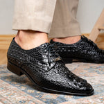 Marco Di Milano Nilo Nile Crocodile Derby Black