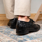 Marco Di Milano Nilo Nile Crocodile Derby Black