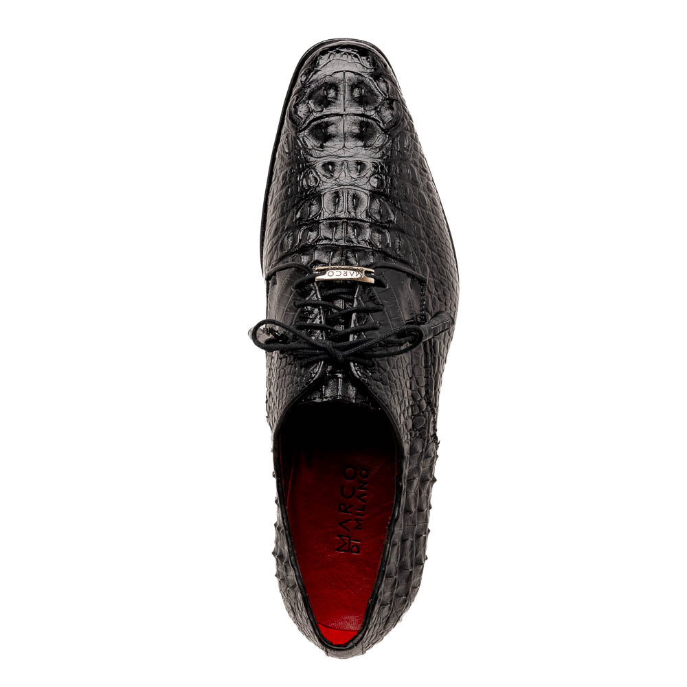 Marco Di Milano Nilo Nile Crocodile Derby Black