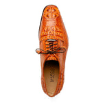 Marco Di Milano Nilo Nile Crocodile Derby Brandy