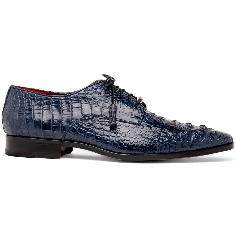 Marco Di Milano Nilo Nile Crocodile Derby Navy