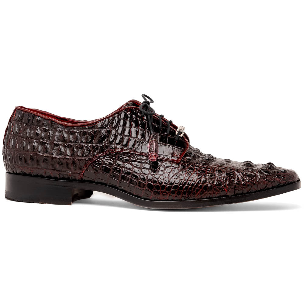 Marco Di Milano Nilo Nile Crocodile Derby Wine
