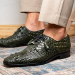 Marco Di Milano Nilo Nile Crocodile Derby Wood Green