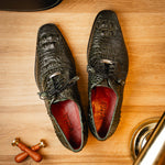 Marco Di Milano Nilo Nile Crocodile Derby Wood Green