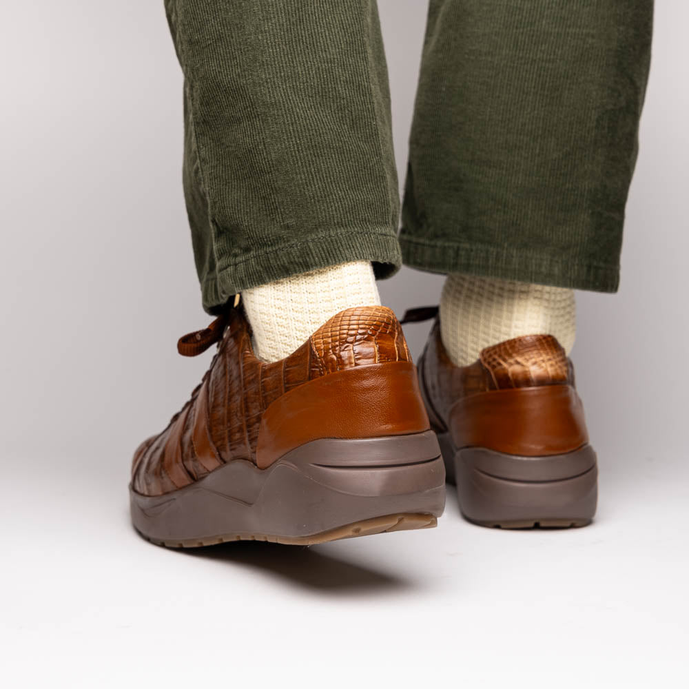 Marco Di Milano Nino Caiman Crocodile Sneakers Bay Apache