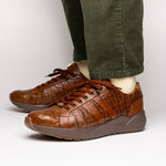 Marco Di Milano Nino Caiman Crocodile Sneakers Bay Apache