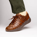 Marco Di Milano Nino Caiman Crocodile Sneakers Bay Apache