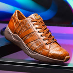 Marco Di Milano Nino Caiman Crocodile Sneakers Bay Apache