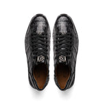 Marco Di Milano Nino Caiman Crocodile Sneakers Black