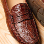 Alan Payne Norman Crocodile Loafers Honey