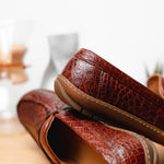 Alan Payne Norman Crocodile Loafers Honey