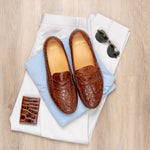 Alan Payne Norman Crocodile Loafers Honey