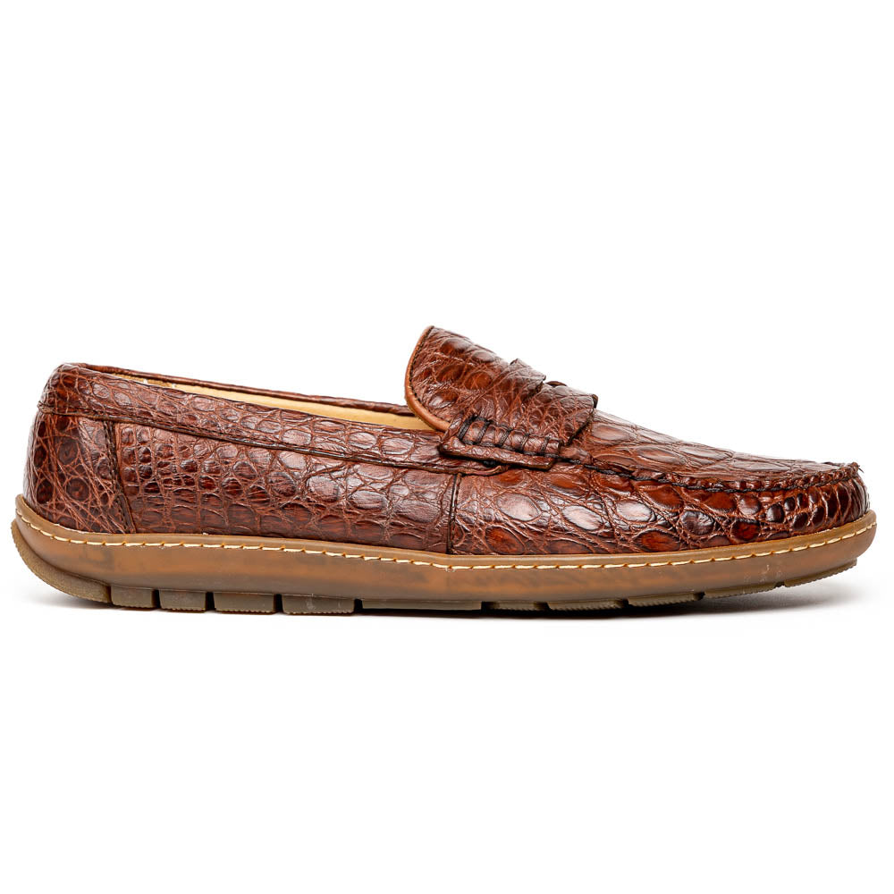 Alan Payne Norman Crocodile Loafers Honey