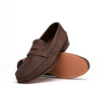 Handsewn Shoe Co. Nubuck Penny Loafers Brown
