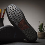 Handsewn Shoe Co. Nubuck Stripe Loafers Dark Brown