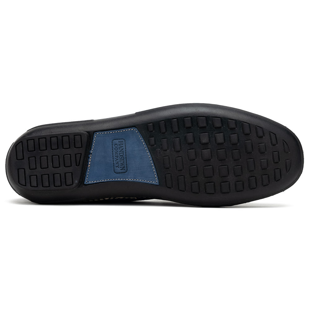 Handsewn Shoe Co. Nubuck Stripe Loafers Navy