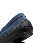 Handsewn Shoe Co. Nubuck Stripe Loafers Navy