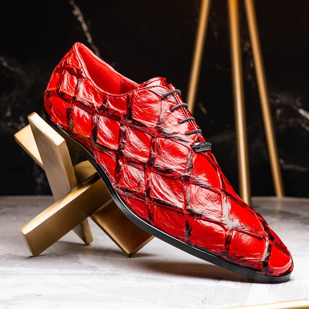Marco Di Milano Olivieri Pirarucu Dress Oxfords Red