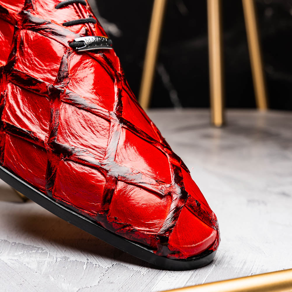 Marco Di Milano Olivieri Pirarucu Dress Oxfords Red