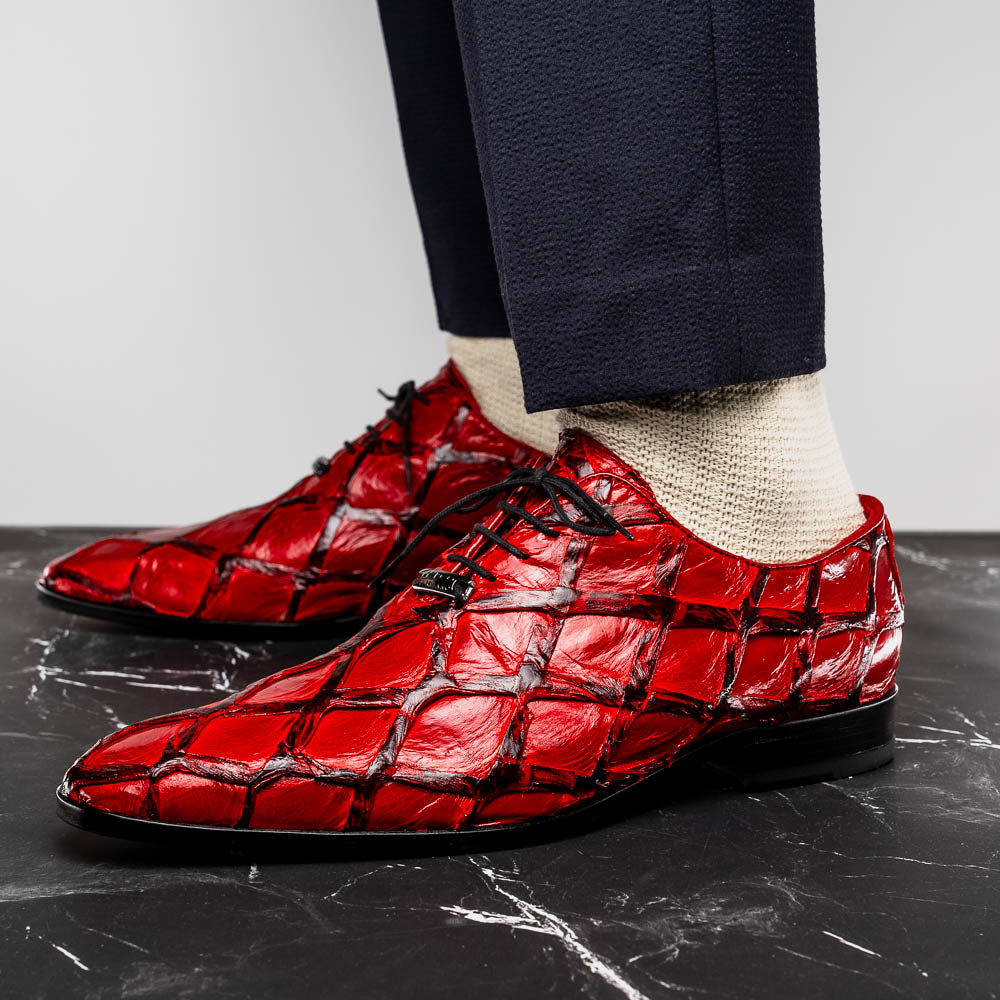Marco Di Milano Olivieri Pirarucu Dress Oxfords Red