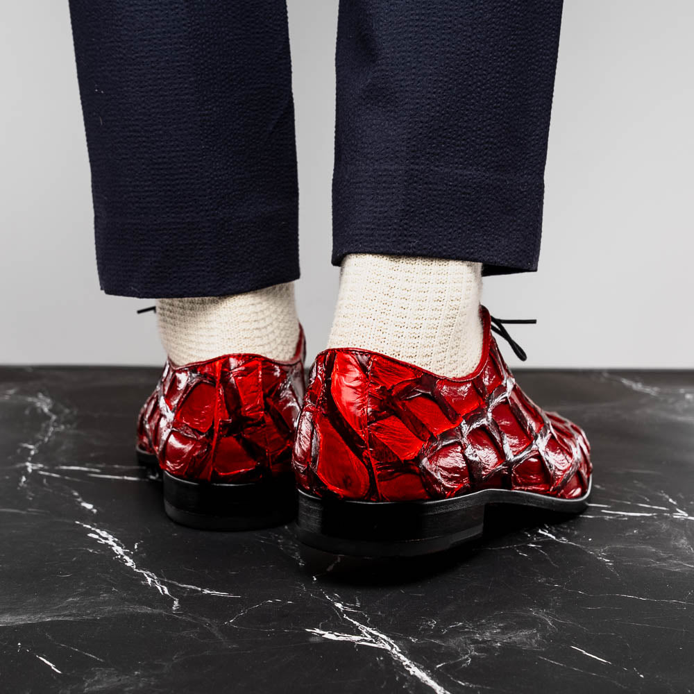 Marco Di Milano Olivieri Pirarucu Dress Oxfords Red