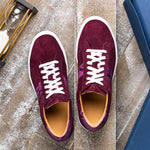 Zelli Olympias Python & Suede Goatskin Sneakers Bordeaux (66-100-BDX)