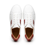 Zelli Olympias Calf & Crocodile Sneakers White / Red (61-101-RED)