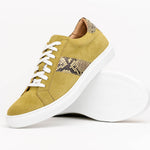 Zelli Olympias Python & Suede Goatskin Sneakers Chartreuse (66-100-CHR)