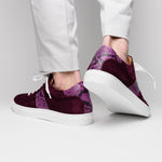 Zelli Olympias Python & Suede Goatskin Sneakers Bordeaux (66-100-BDX)