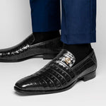 Mauri 4912 Body Alligator Shoes Black (Special Order)