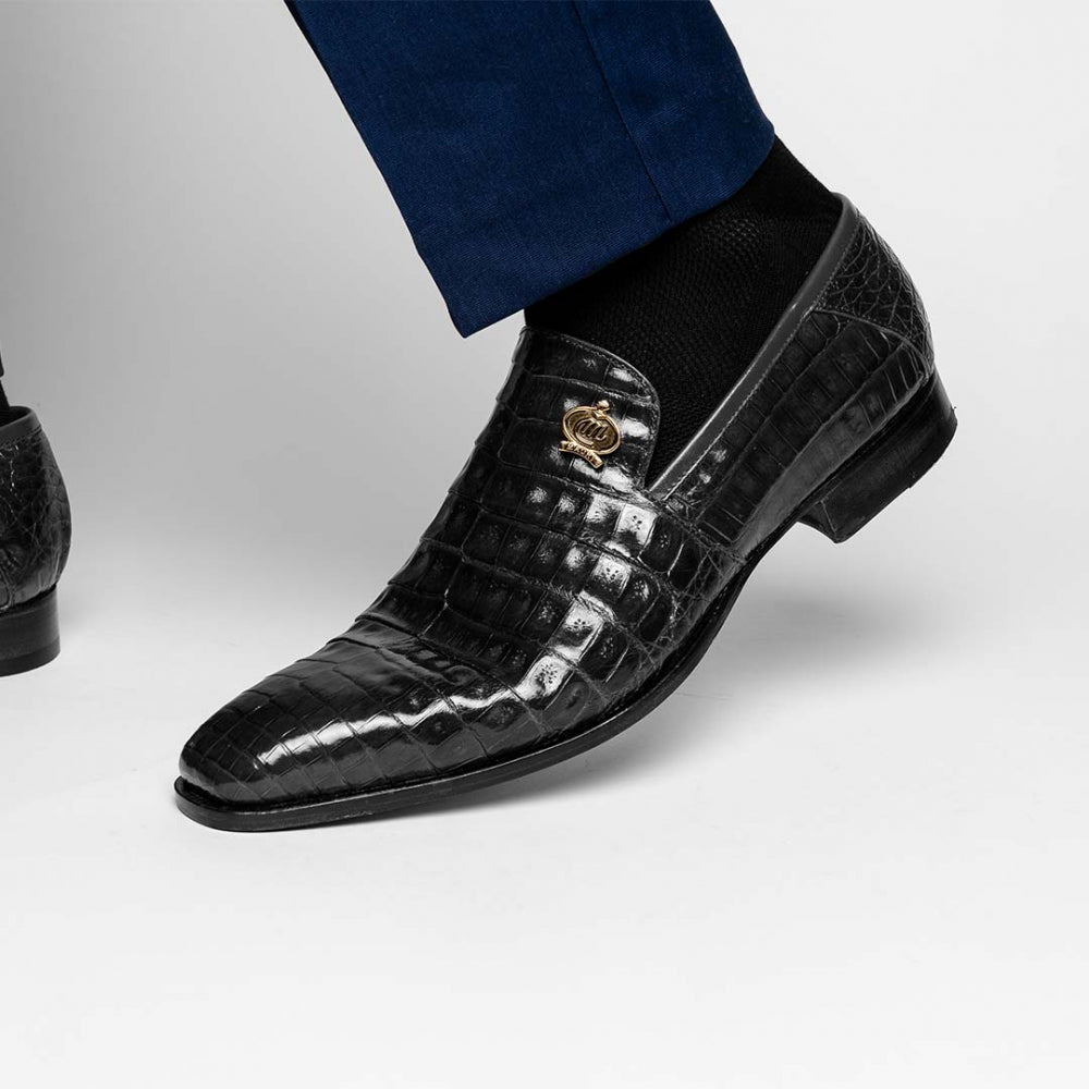 Mauri 4912 Body Alligator Shoes Black (Special Order)