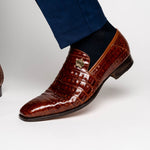 Mauri 4912 Body Alligator Shoes Gold