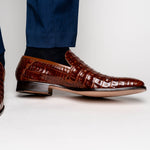 Mauri 4912 Body Alligator Shoes Gold