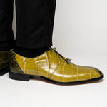 Mauri 4975 Body Alligator Shoes Money Green / Khaki (Special Order)