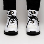 Mauri 8900/2 Baby Crocodile / Embossed Nappa Sneakers White (Special Order)
