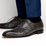 Belvedere Onesto II Ostrich/Crocodile Shoes Gray (1419)