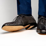 Belvedere Onesto II Ostrich/Crocodile Shoes Gray (1419)