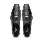 Belvedere Onesto II Ostrich/Crocodile Shoes Black (1419)