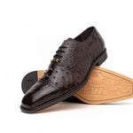 Belvedere Onesto II Ostrich/Crocodile Shoes Brown (1419)