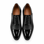 View product image 3: Corrente CU00041 Opera Patent Leather Cap Toe Oxford Black
