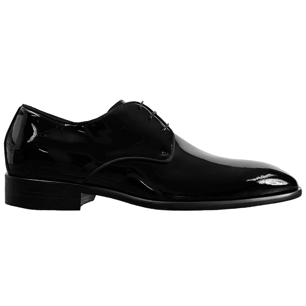 Calzoleria Toscana Orfeo Patent Leather Lace-Up Derby Black