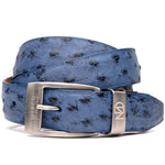 Marco Di Milano Ostrich Quill Belt Antique Navy