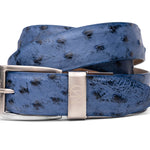 Marco Di Milano Ostrich Quill Belt Antique Navy