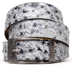 Marco Di Milano Ostrich Quill Belt Antique Newspaper