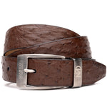 Marco Di Milano Ostrich Quill Belt Brown