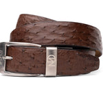 Marco Di Milano Ostrich Quill Belt Brown