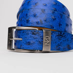 Marco Di Milano Ostrich Quill Belt Electric Blue