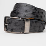 Marco Di Milano Ostrich Quill Belt Antique Grey
