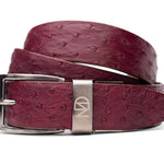 Marco Di Milano Ostrich Quill Belt Wine